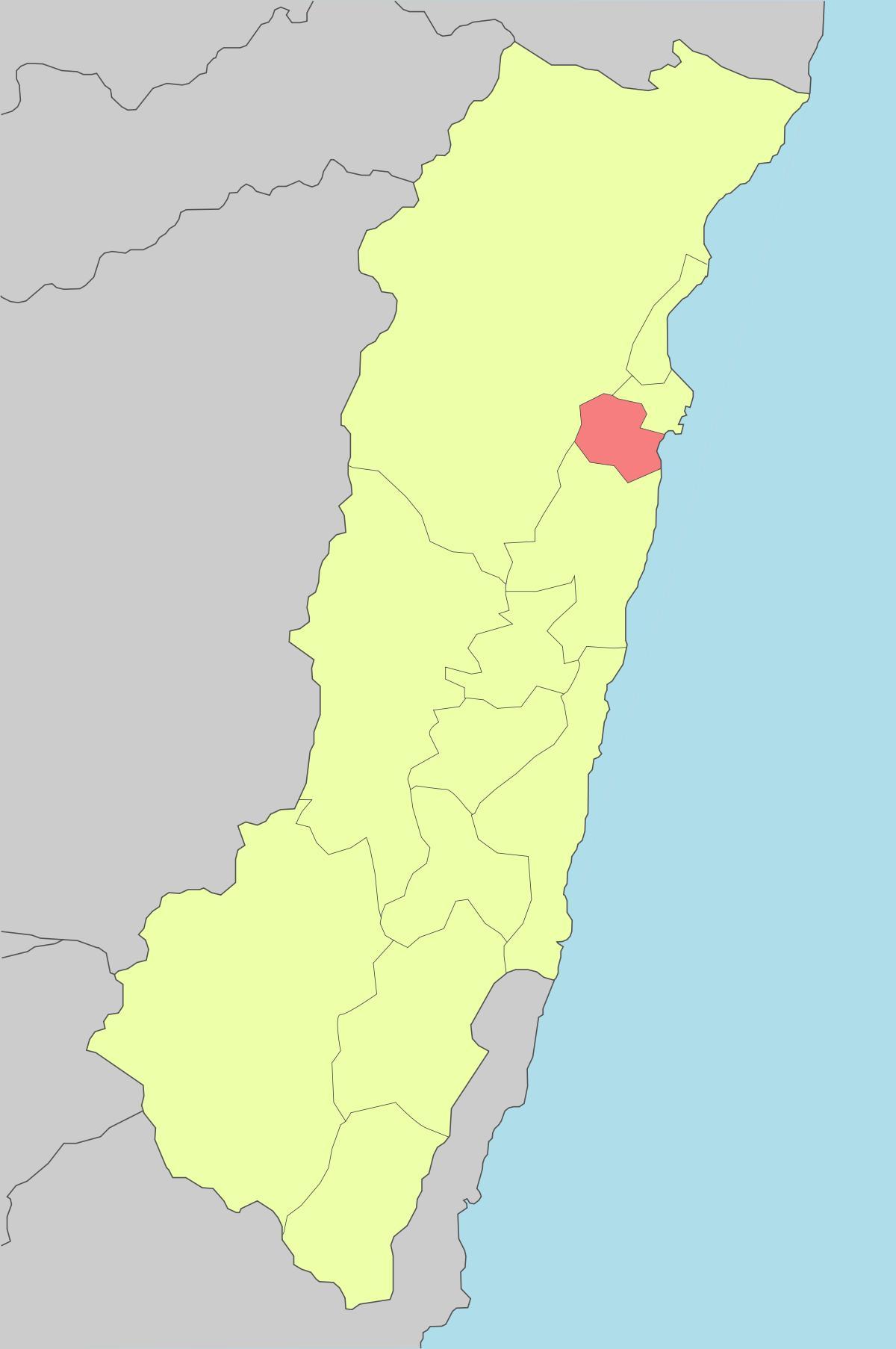 Karta hualien Tajvan