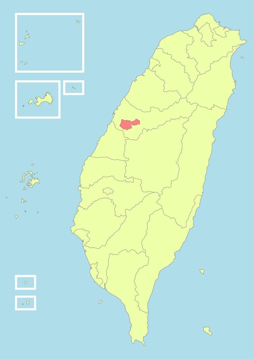 Karta taichung, Tajvan