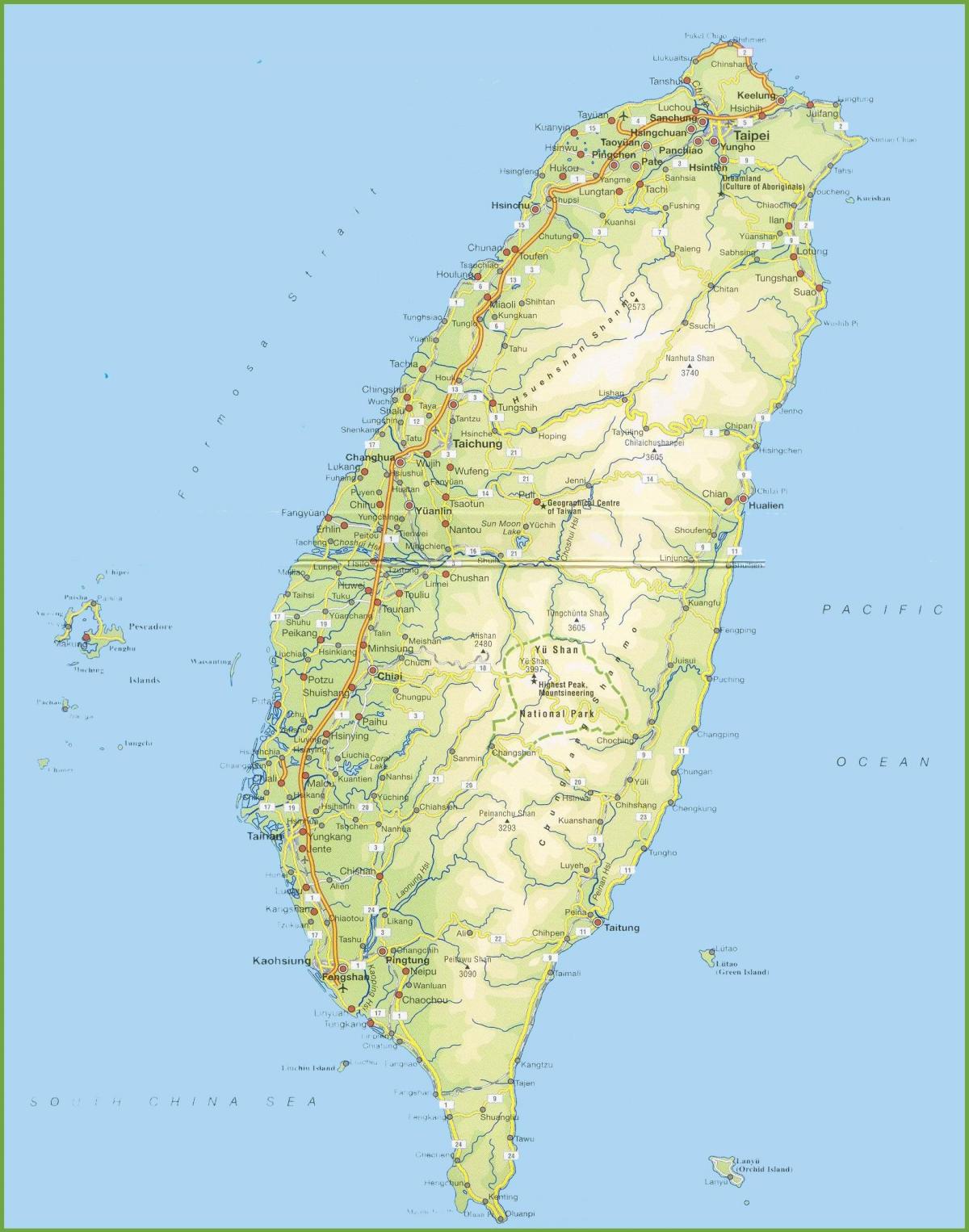 karta Tajvan