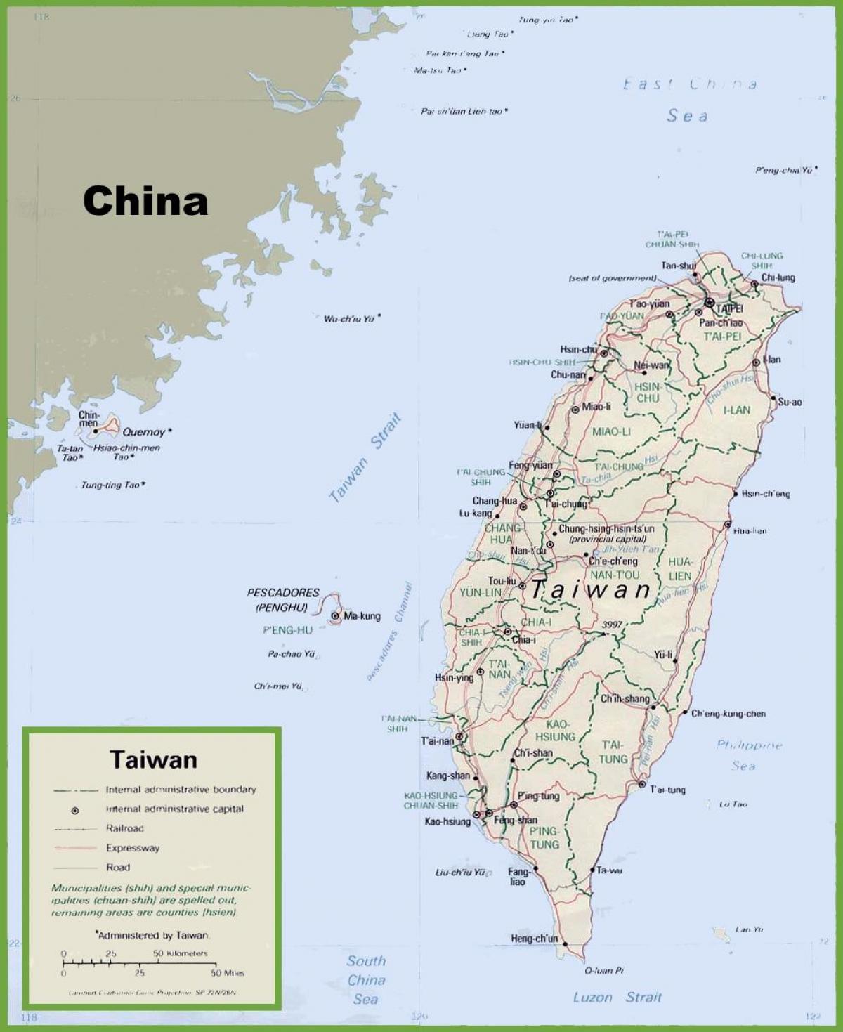 karta Tajvan
