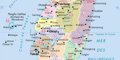 Karta gradova Tajvan
