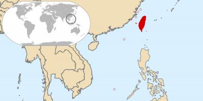 Tajvan globalnoj karti