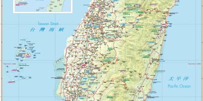 Karta turističkih atrakcija Tajvan