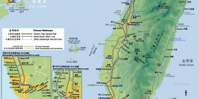 Željeznički kolodvor karti Tajvan